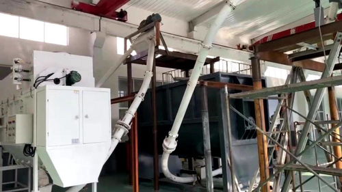 塑料顆粒自動拆袋機 自動拆包輸送線安裝現場